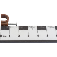 Крепеж для проводов (скоба) TDM ELECTRIC 7мм круглая пластиковая венге упаковка 50 штук SQ0514-0082