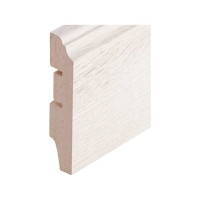 Плинтус COSCA DECOR WP07 экошпон, дуб кремовый, 80x16x2400 мм, МДФ СПБ103656