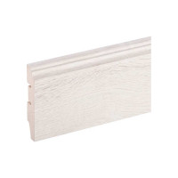Плинтус COSCA DECOR WP07 экошпон, дуб кремовый, 80x16x2400 мм, МДФ СПБ103656