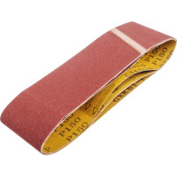 Лента абразивная на тканевой основе (3 шт; 75x533 мм; Р150; оксид алюминия) РемоКолор 31-9-315