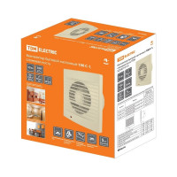 Бытовой настенный вентилятор TDM ELECTRIC 100 С-1, слоновая кость SQ1807-0110