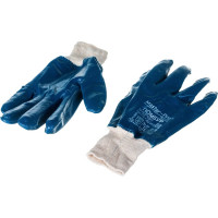 Рабочие перчатки Master-Pro® ПОМБУР х/б, с нитриловым покрытием, 10 пар 8327-CNI-10