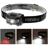 Налобный фонарь Focusray 1052 1W+2 красных светодиода 628717