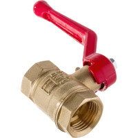 Латунный шаровой кран для воды VALFEX OPTIMA 1/2" ВР/ВР ручка-рычаг 11Б27фт1М VF.214.L0R1.012.Bir