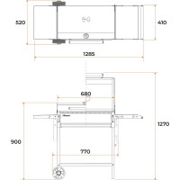 Передвижной мангал GRATAR МАН 205