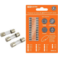 Плавкая вставка TDM ELECTRIC ВПБ6-1 0,16А 250В упак 10 шт. SQ0738-0001