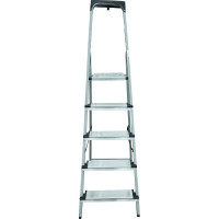 Стальная стремянка с алюминиевыми ступенями 130 мм и органайзером Новая Высота 1x5 1138105