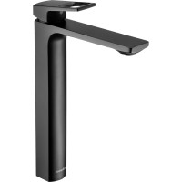 Высокий смеситель для раковины Swedbe Kronos однорычажный, черный матовый 2015B