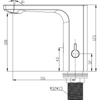 Сенсорный смеситель для раковины Swedbe Europe 6000