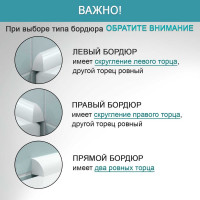 Комплект акриловых бордюров для ванной BNV Персей 4603307473612