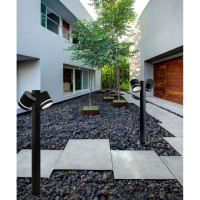 Садово-парковый светильник FERON DH1006, столб, 2хGX53 230V, черный, 11711