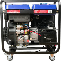 Генератор дизельный Спец SD-6700E4 1фаз,ном/макс=5,3/5,7кВт с электростар.,аккум.,колеса-4шт 3467 СПЕЦ-3467