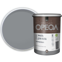 Акриловая эмаль для пола Ореол (полуматовая; тёмно-серая; 0.9 кг) 78185
