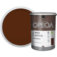 Акриловая эмаль для пола Ореол (полуматовая; красно-коричневая; 0.9 кг) 73367