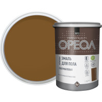 Акриловая эмаль для пола Ореол (полуматовая; золотисто-коричневая; 0.9 кг) 73365