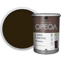 Акриловая эмаль для пола Ореол (полуматовая; венге; 0.9 кг) 73369
