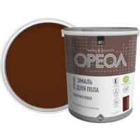 Акриловая эмаль для пола Ореол (полуматовая; красно-коричневая; 2.3 кг) 73368