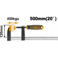 F-образная струбцина INGCO 120x500 мм HFC021202