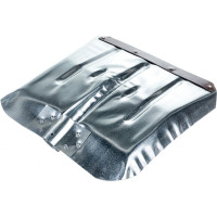 Снеговая лопата РемоКолор оцинкованная, с накладкой, без черенка, 355x380мм, РемоКолор 69-0-404