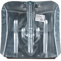 Снеговая лопата РемоКолор оцинкованная, с накладкой, без черенка, 355x380мм, РемоКолор 69-0-404