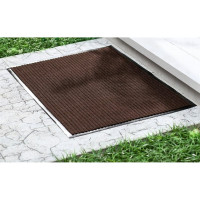 Грязезащитный коврик РемоКолор Ребро ПВХ, полиэстер, коричневый, 60x90 см 70-1-695