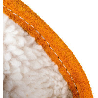 Спилковые утепленные искусственным мехом перчатки РемоКолор 24-2-119