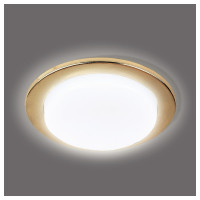 Встраиваемый светильник Smartbuy под лампу GX53 золото тонкий SBL-09GD-GX53