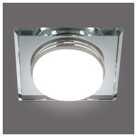 Встраиваемый светильник Smartbuy под лампу GX53 зеркальный/серебро SBL-14SL-GX53