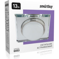 Встраиваемый светильник Smartbuy под лампу GX53 зеркальный/серебро SBL-14SL-GX53