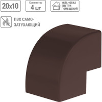 Внешний угол TDM ELECTRIC КМН 20х10 бук (4 шт./комплект) SQ0411-0312