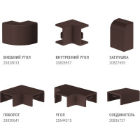 Внешний угол TDM ELECTRIC КМН, бук, 25х16 упаковка 4 шт SQ0411-0313