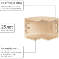 Внешний угол TDM ELECTRIC КМН, сосна, 20х10 упаковка 4 шт SQ0411-0212