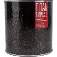 Эмаль с молотковым эффектом Empils Titan Ореол (алкидно-стирольная; чёрная; 2.5 кг) 77637