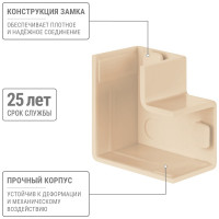 Поворот на 90 гр. TDM ELECTRIC КМП 16х16 сосна упаковка 4 шт SQ0411-0241