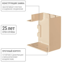 Поворот на 90 гр. TDM ELECTRIC КМП 40x25 сосна упаковка 4 шт SQ0411-0245