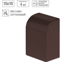 Заглушка кабельной трассы TDM ELECTRIC КМЗ, бук, 15х10 упаковка 4 шт SQ0411-0330