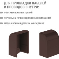 Заглушка кабельной трассы TDM ELECTRIC КМЗ, бук, 15х10 упаковка 4 шт SQ0411-0330