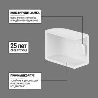 Заглушка кабельной трассы TDM ELECTRIC КМЗ, белый, 15х10 упаковка 4 шт SQ0411-0080