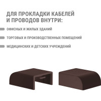 Заглушка кабельной трассы TDM ELECTRIC КМЗ 20х10 бук (4 шт./комплект) SQ0411-0332