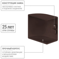 Заглушка кабельной трассы TDM ELECTRIC КМЗ, бук, 25х16 упаковка 4 шт SQ0411-0333