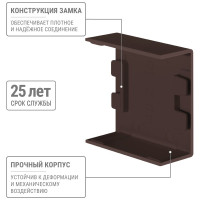 Соединитель TDM ELECTRIC КМС, бук, 40x16 упаковка 4 шт SQ0411-0354
