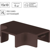 Угол Т-образный TDM ELECTRIC КМТ 15х10 бук (4 шт./комплект) SQ0411-0360