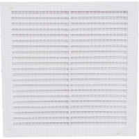 Решетка вентиляционная вытяжная без рамки (190x190 мм; белая) ВИЕНТО 1919В