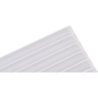 Решетка вентиляционная вытяжная без рамки (190x190 мм; белая) ВИЕНТО 1919В