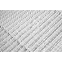 Решетка вентиляционная вытяжная без рамки (190x190 мм; белая) ВИЕНТО 1919В