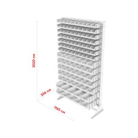 Стойка СТЕЛЛА-ТЕХНИК 1150x2000 односторонняя В1-07-05-02