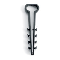 Дюбель-хомут для плоского кабеля STEKKER 5-10 мм, DCL01-05-10, черный, 100 шт. 39860