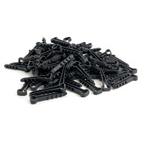 Дюбель-хомут для плоского кабеля STEKKER 5-10 мм, DCL01-05-10, черный, 100 шт. 39860