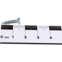 Оконный саморез КВАДРА острый, 4.1x16, белый цинк, фурнитурный, кор. 1000 шт. 411613001001