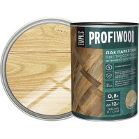 Алкидно-уретановый паркетный лак PROFIWOOD (быстросохнущий; глянцевый; 0.8 л; 0.7 кг) 6309